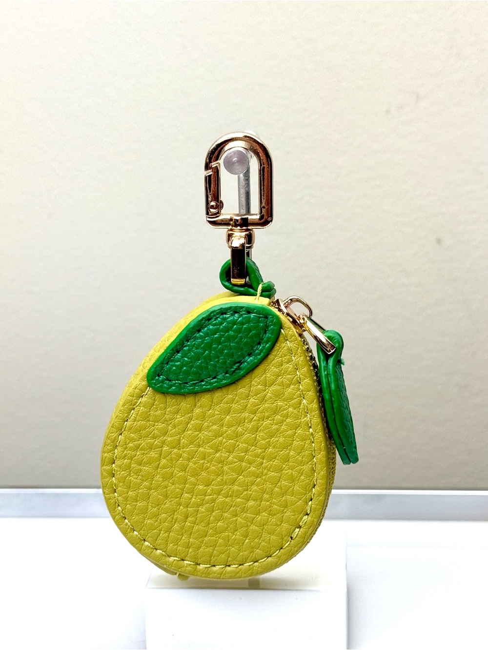 Pear Fruit Coin Pouch Keychain Micro Mini Bag Charm - Picture 3 of 10